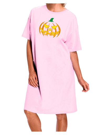 Trick or Treat Jack Yellow Adult Wear Around Night Shirt and Dress-Night Shirt-TooLoud-Pink-One-Size-Fits-Most-Davson Sales