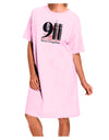 911 Never Forgotten Adult Wear Around Night Shirt and Dress-Night Shirt-TooLoud-Pink-One-Size-Fits-Most-Davson Sales