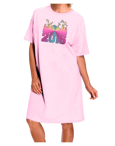 Current Year Graduation Color Adult Wear Around Night Shirt and Dress-Night Shirt-TooLoud-Pink-One-Size-Fits-Most-Davson Sales