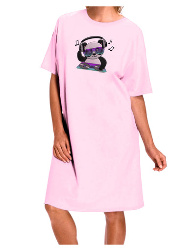 Panda DJ Adult Wear Around Night Shirt and Dress-Night Shirt-TooLoud-Pink-One-Size-Fits-Most-Davson Sales