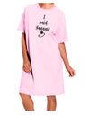 TooLoud I said Yaaas! Adult Wear Around Night Shirt and Dress-Night Shirt-TooLoud-Pink-One-Size-Fits-Most-Davson Sales