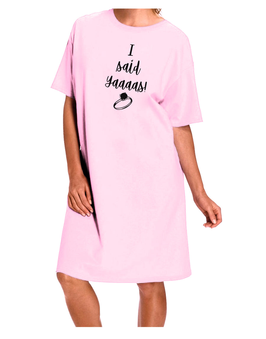 TooLoud I said Yaaas! Adult Wear Around Night Shirt and Dress-Night Shirt-TooLoud-Red-One-Size-Fits-Most-Davson Sales