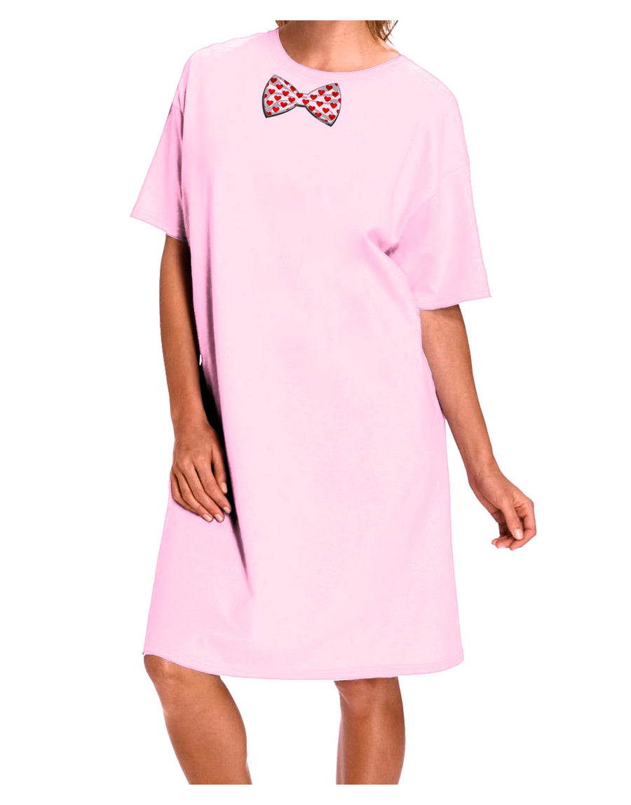 Bow Tie Hearts Adult Wear Around Night Shirt and Dress-Night Shirt-TooLoud-Pink-One-Size-Fits-Most-Davson Sales