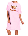 Cute Taco Tiger Text Adult Wear Around Night Shirt and Dress-Night Shirt-TooLoud-Pink-One-Size-Fits-Most-Davson Sales