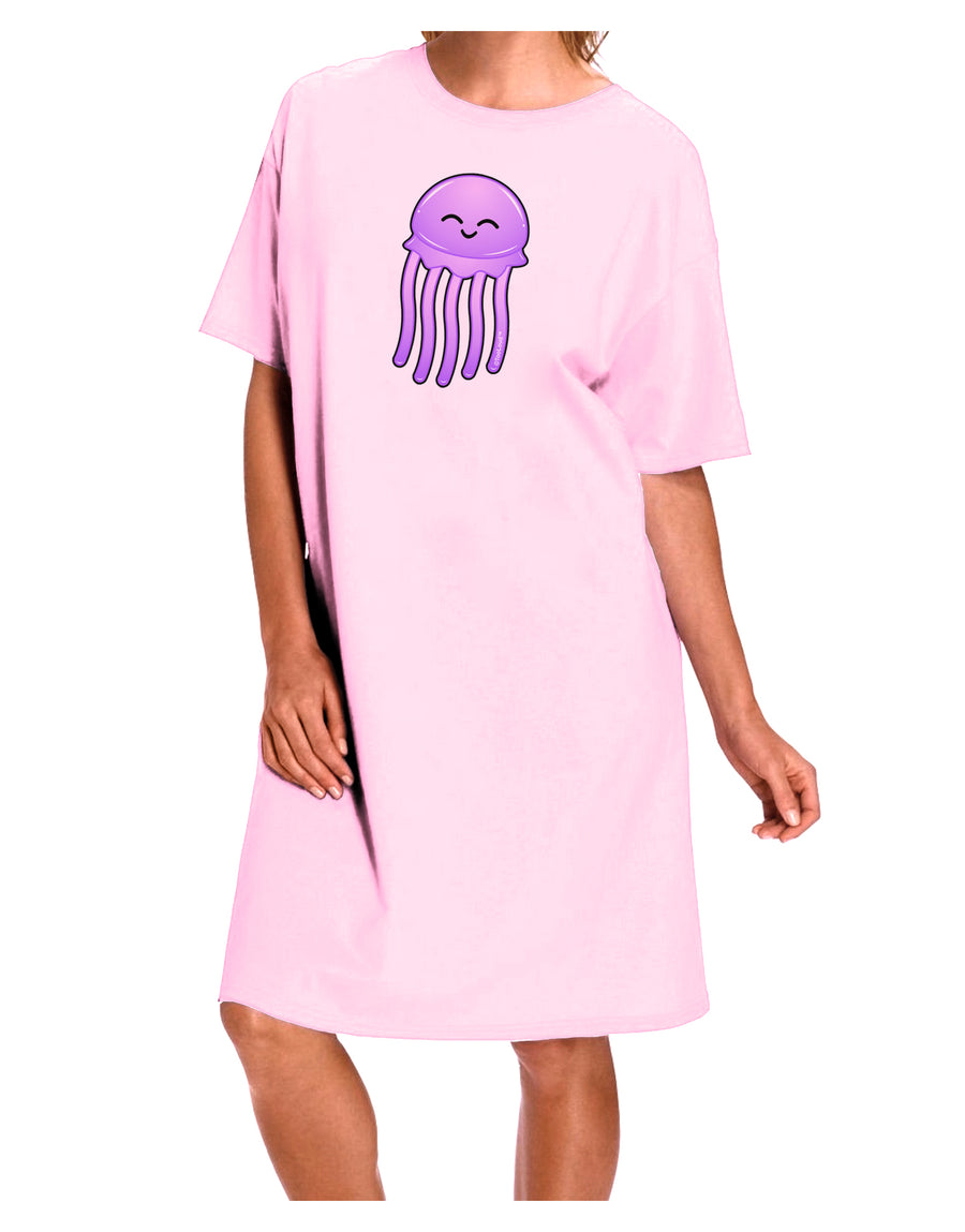 Cute Jellyfish Adult Wear Around Night Shirt and Dress by TooLoud-Night Shirt-TooLoud-Pink-One-Size-Davson Sales