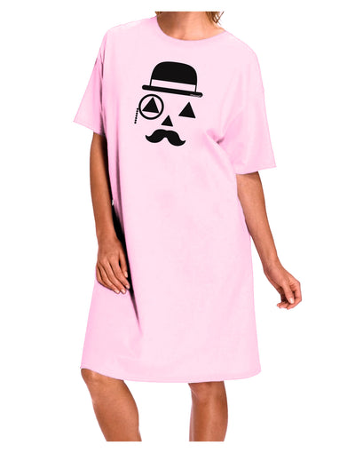 Gentleman Jack-o-lantern Adult Wear Around Night Shirt and Dress-Night Shirt-TooLoud-Pink-One-Size-Fits-Most-Davson Sales