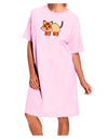 Cute Taco Tiger Adult Wear Around Night Shirt and Dress-Night Shirt-TooLoud-Pink-One-Size-Fits-Most-Davson Sales