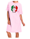 Skull Flag Mexico Adult Wear Around Night Shirt and Dress-Night Shirt-TooLoud-Pink-One-Size-Fits-Most-Davson Sales