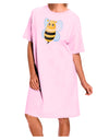 Cute Bee Adult Wear Around Night Shirt and Dress-Night Shirt-TooLoud-Pink-One-Size-Fits-Most-Davson Sales