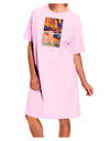 Mt Shavano Colorado Watercolor Adult Wear Around Night Shirt and Dress-Night Shirt-TooLoud-Pink-One-Size-Fits-Most-Davson Sales