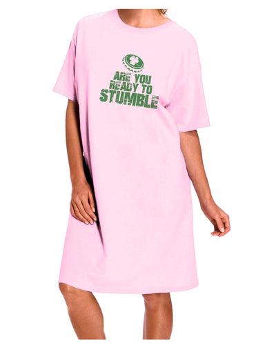 Are You Ready To Stumble Funny Adult Wear Around Night Shirt and Dress by TooLoud-Night Shirt-TooLoud-Pink-One-Size-Fits-Most-Davson Sales