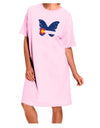 Grunge Colorado Butterfly Flag Adult Wear Around Night Shirt and Dress-Night Shirt-TooLoud-Pink-One-Size-Fits-Most-Davson Sales