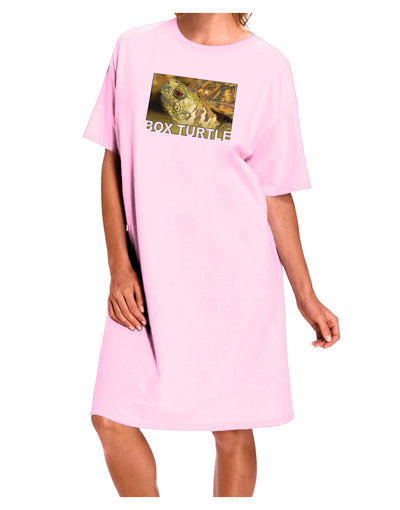 Menacing Turtle with Text Adult Wear Around Night Shirt and Dress-Night Shirt-TooLoud-Pink-One-Size-Fits-Most-Davson Sales