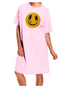 EDM Smiley Face Adult Wear Around Night Shirt and Dress by TooLoud-Night Shirt-TooLoud-Pink-One-Size-Fits-Most-Davson Sales