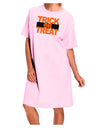 Trick or Treat Text Adult Wear Around Night Shirt and Dress-Night Shirt-TooLoud-Pink-One-Size-Fits-Most-Davson Sales