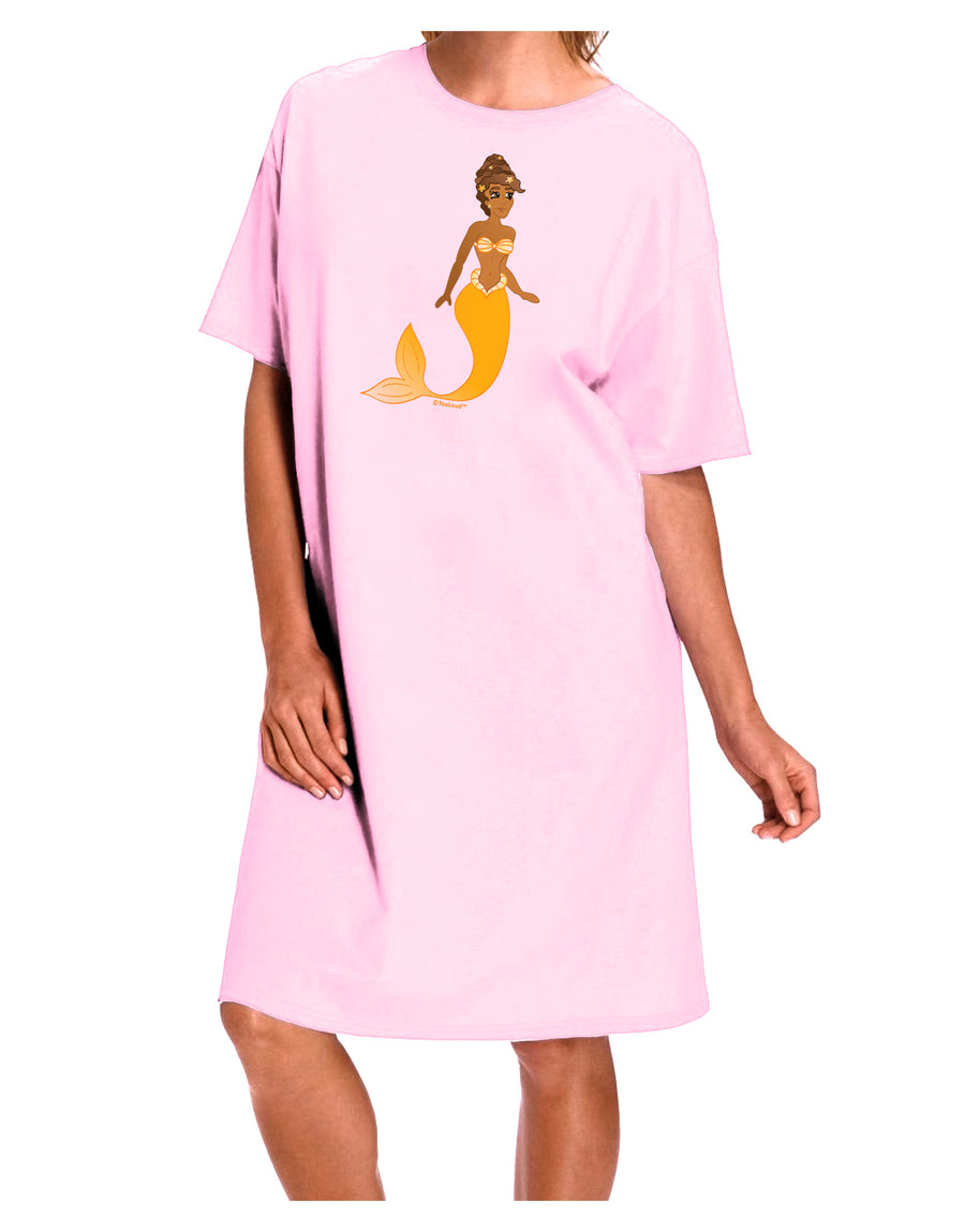 Mermaid Design - Yellow Adult Wear Around Night Shirt and Dress-Night Shirt-TooLoud-Pink-One-Size-Fits-Most-Davson Sales