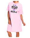 I Heart Boys That Heart EDM Adult Wear Around Night Shirt and Dress-Night Shirt-TooLoud-Pink-One-Size-Fits-Most-Davson Sales