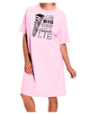 I Like Big Stacks -of books- Adult Wear Around Night Shirt and Dress-Night Shirt-TooLoud-Pink-One-Size-Fits-Most-Davson Sales