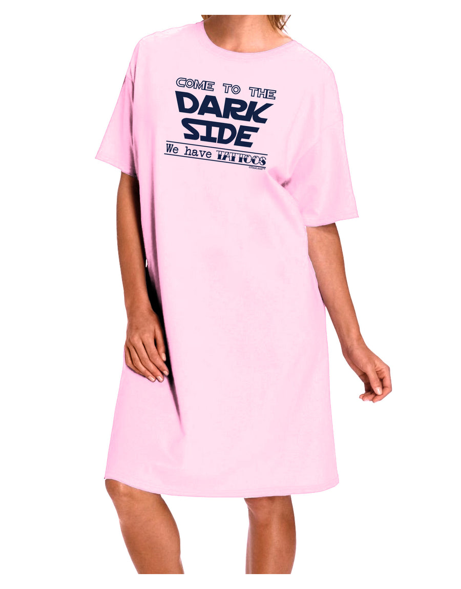 Come To The Dark Side - Tattoos Adult Wear Around Night Shirt and Dress by-Night Shirt-TooLoud-Red-One-Size-Fits-Most-Davson Sales