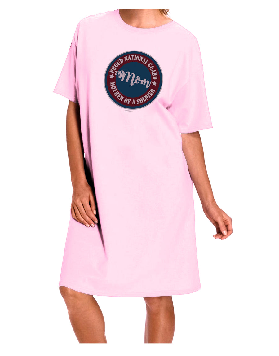 TooLoud Proud National Guard Mom Adult Wear Around Night Shirt and Dress-Night Shirt-TooLoud-Red-One-Size-Fits-Most-Davson Sales