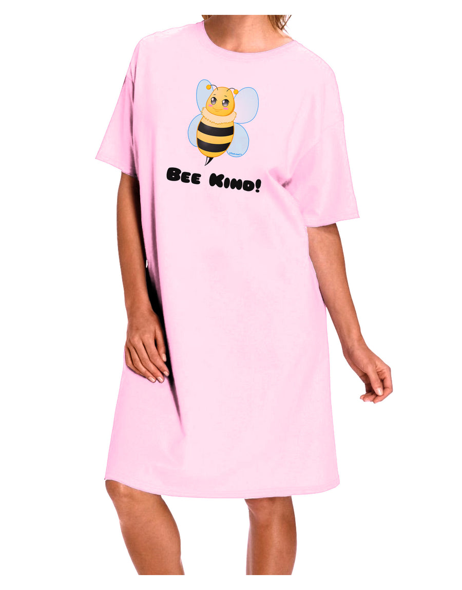 Bee Kind Adult Wear Around Night Shirt and Dress-Night Shirt-TooLoud-Pink-One-Size-Fits-Most-Davson Sales