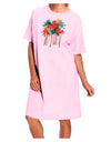 Paint Splash Palm Trees Adult Wear Around Night Shirt and Dress-Night Shirt-TooLoud-Pink-One-Size-Fits-Most-Davson Sales