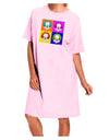 Clown Face Pop Art Adult Wear Around Night Shirt and Dress-Night Shirt-TooLoud-Pink-One-Size-Fits-Most-Davson Sales