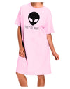 Alien They Are Here Adult Wear Around Night Shirt and Dress-Night Shirt-TooLoud-Pink-One-Size-Fits-Most-Davson Sales