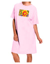 Bee Cactus Watercolor Adult Wear Around Night Shirt and Dress-Night Shirt-TooLoud-Pink-One-Size-Fits-Most-Davson Sales