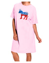 Democrat Bubble Symbol Adult Wear Around Night Shirt and Dress-Night Shirt-TooLoud-Pink-One-Size-Fits-Most-Davson Sales