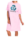 Water Conservation Text Adult Wear Around Night Shirt and Dress by TooLoud-Night Shirt-TooLoud-Pink-One-Size-Fits-Most-Davson Sales