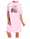 God put Angels on Earth and called them Cowboys Adult Wear Around Night Shirt and Dress-Night Shirt-TooLoud-Pink-One-Size-Fits-Most-Davson Sales