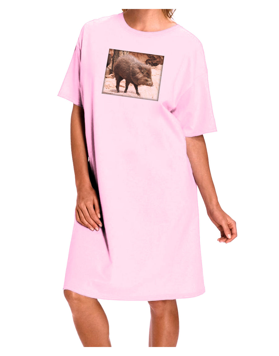 Little Javelina Adult Wear Around Night Shirt and Dress-Night Shirt-TooLoud-Pink-One-Size-Fits-Most-Davson Sales