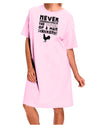 A Man With Chickens Adult Wear Around Night Shirt and Dress-Night Shirt-TooLoud-Pink-One-Size-Fits-Most-Davson Sales