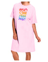 Hardcore Feminist - Rainbow Adult Wear Around Night Shirt and Dress-Night Shirt-TooLoud-Pink-One-Size-Fits-Most-Davson Sales