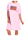 American Bacon Flag Adult Wear Around Night Shirt and Dress-Night Shirt-TooLoud-Pink-One-Size-Fits-Most-Davson Sales