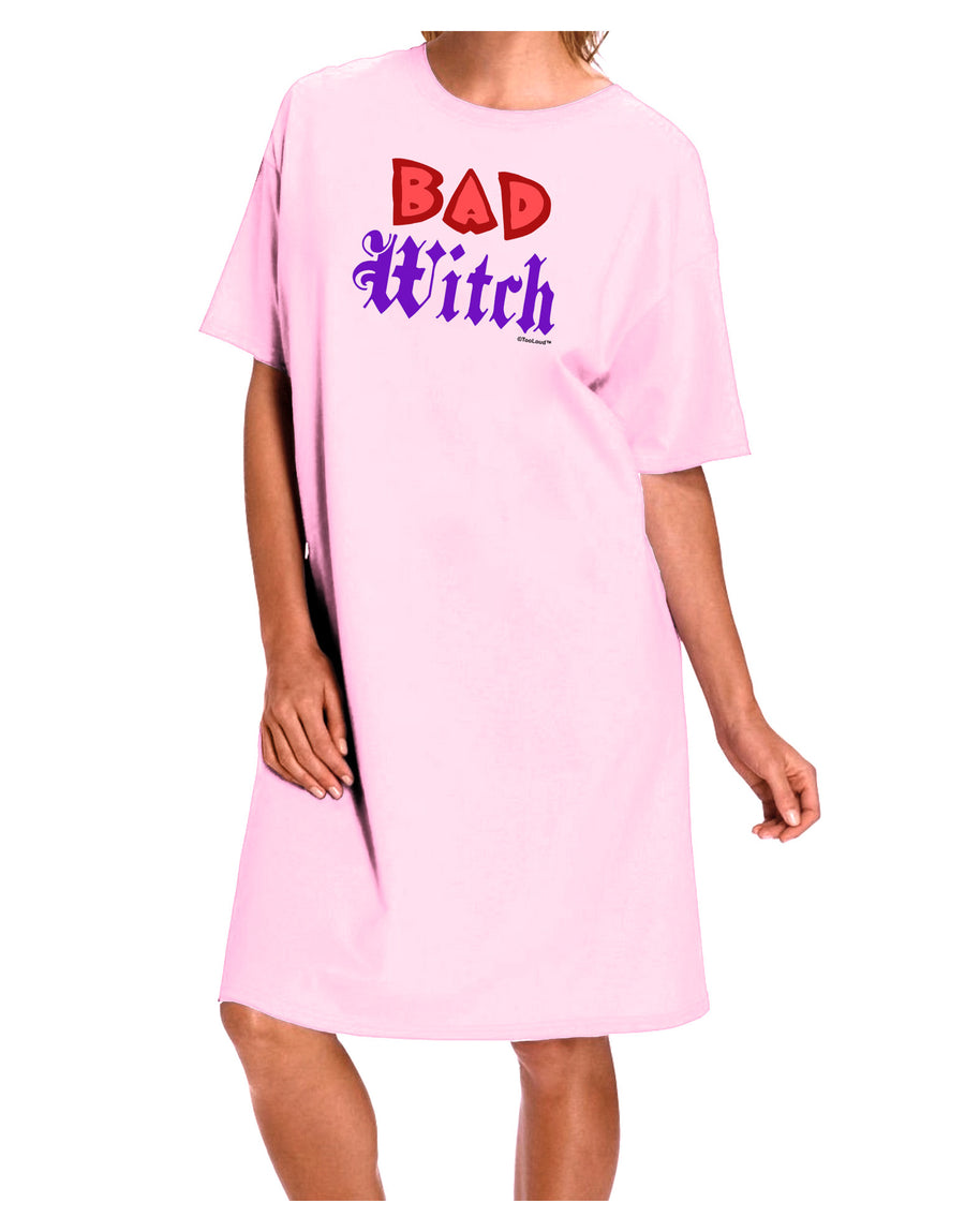 Bad Witch Color Red Adult Wear Around Night Shirt and Dress-Night Shirt-TooLoud-Pink-One-Size-Fits-Most-Davson Sales