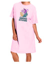 Unicorn Attitude Adult Wear Around Night Shirt and Dress-Night Shirt-TooLoud-Pink-One-Size-Fits-Most-Davson Sales