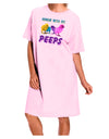 Hangin With My Peeps Adult Wear Around Night Shirt and Dress-Night Shirt-TooLoud-Pink-One-Size-Fits-Most-Davson Sales