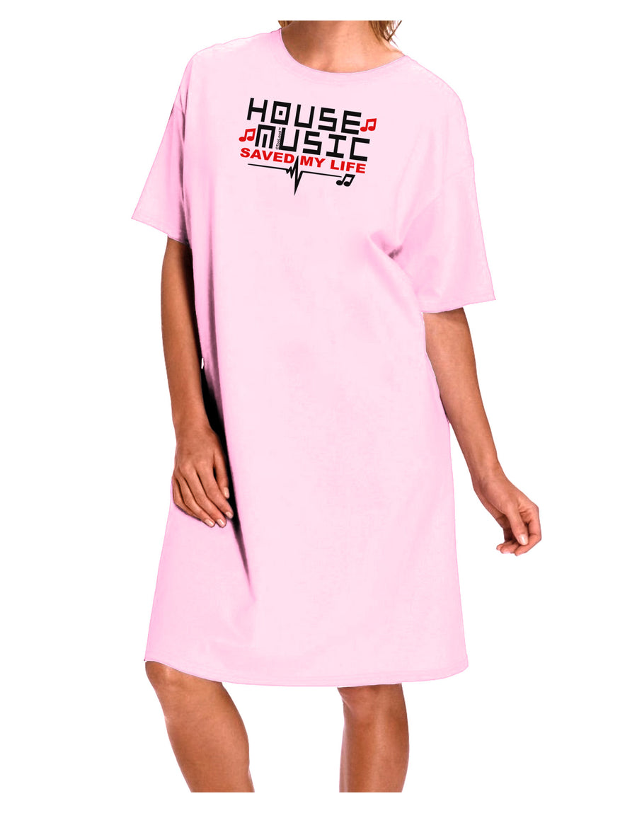 House Saved My Life Adult Wear Around Night Shirt and Dress-Night Shirt-TooLoud-Pink-One-Size-Fits-Most-Davson Sales