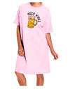 Beer Vibes Adult Wear Around Night Shirt and Dress-Night Shirt-TooLoud-Pink-One-Size-Fits-Most-Davson Sales