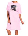TooLoud White Wolf Face Adult Wear Around Night Shirt and Dress-Night Shirt-TooLoud-Pink-One-Size-Fits-Most-Davson Sales