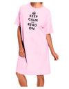 Keep Calm and Read On Adult Wear Around Night Shirt and Dress-Night Shirt-TooLoud-Pink-One-Size-Fits-Most-Davson Sales