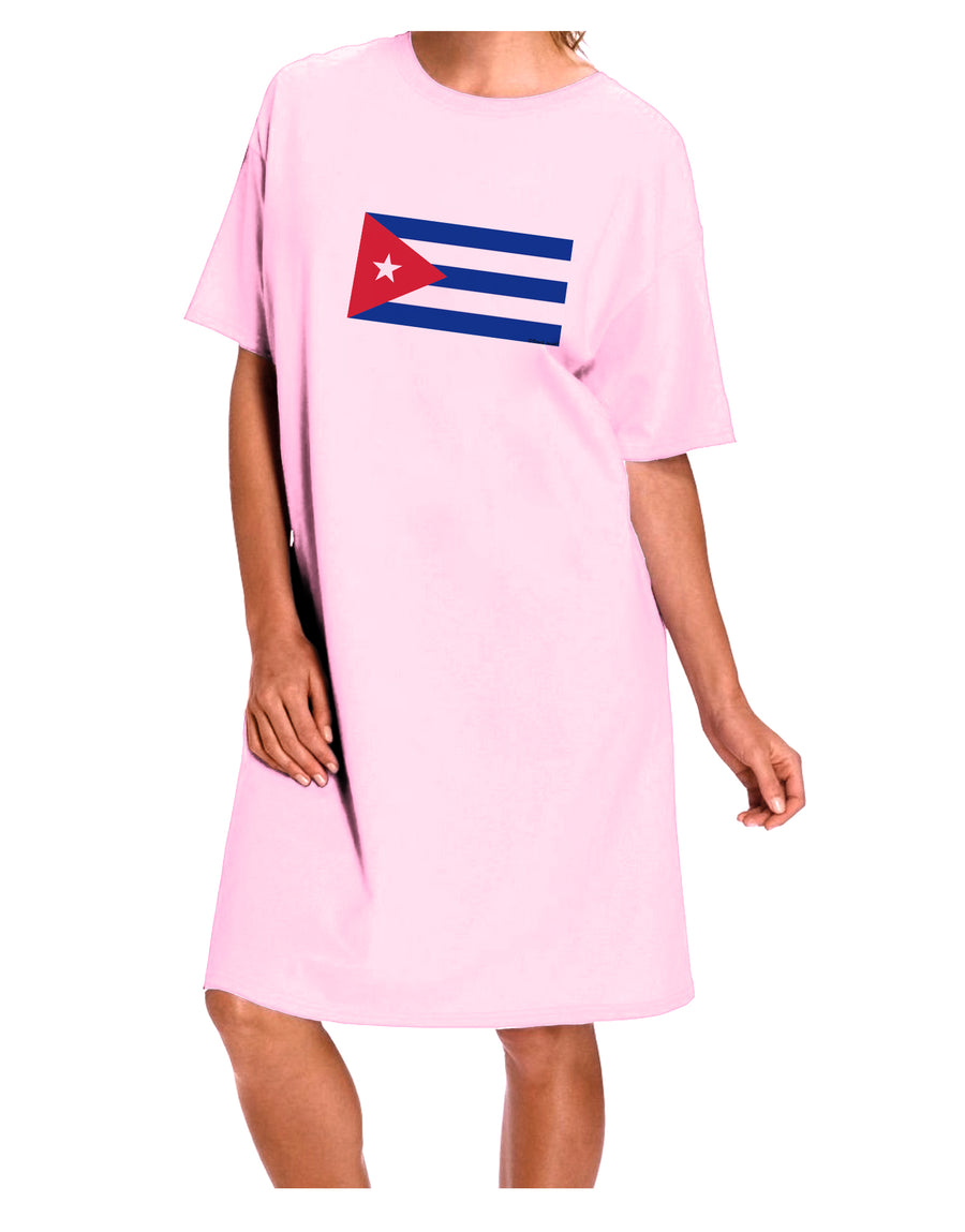 Cuba Flag Cubana Adult Wear Around Night Shirt and Dress by TooLoud-Night Shirt-TooLoud-Red-One-Size-Davson Sales