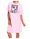 Notice Me Senpai Artistic Text Adult Wear Around Night Shirt and Dress-Night Shirt-TooLoud-Pink-One-Size-Fits-Most-Davson Sales