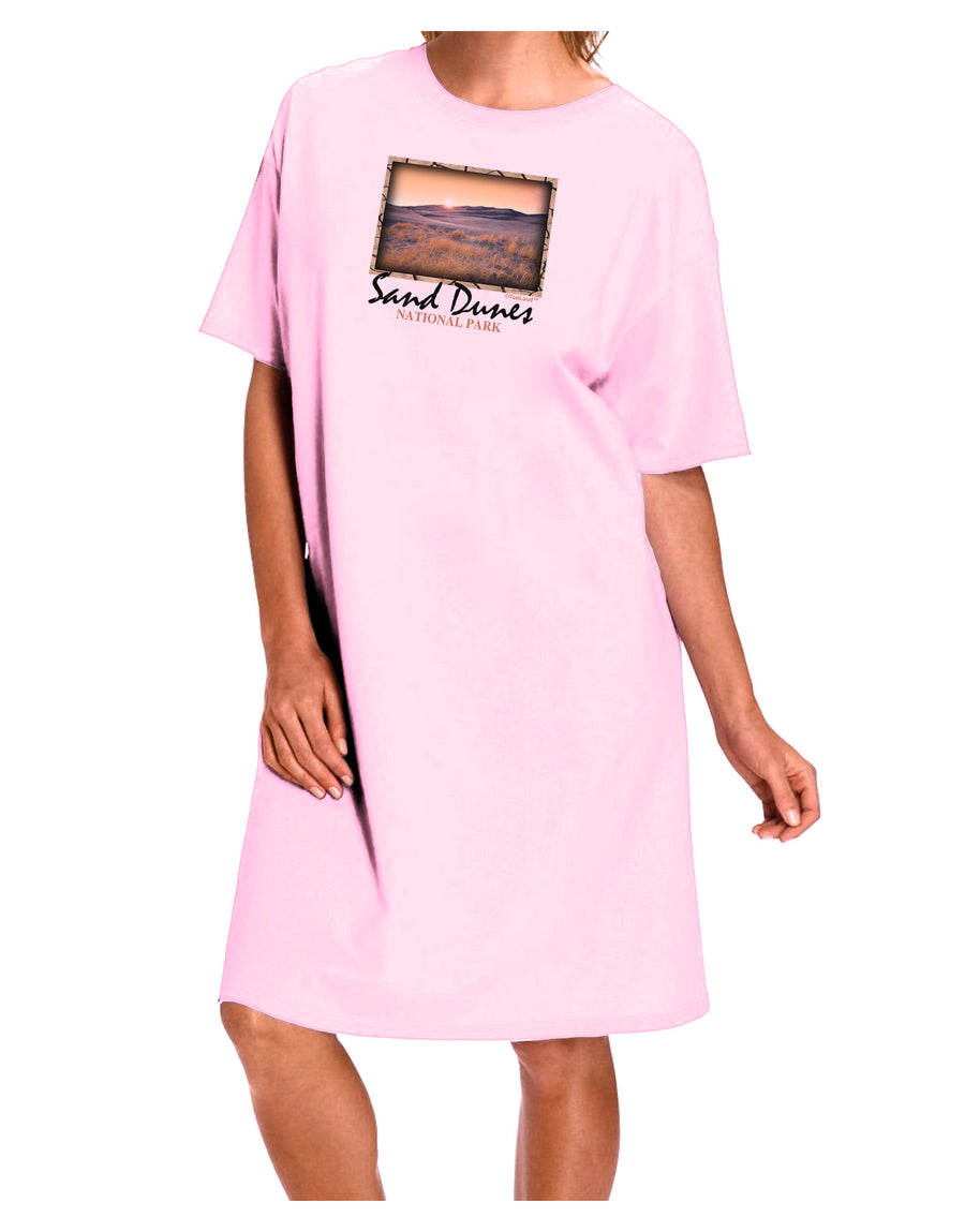 Colorado Sand Dunes Text Adult Wear Around Night Shirt and Dress-Night Shirt-TooLoud-Pink-One-Size-Fits-Most-Davson Sales