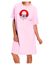 Scary Clown Watercolor Adult Wear Around Night Shirt and Dress-Night Shirt-TooLoud-Pink-One-Size-Fits-Most-Davson Sales