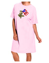 Coqui Holding Flag Adult Wear Around Night Shirt and Dress-Night Shirt-TooLoud-Pink-One-Size-Fits-Most-Davson Sales