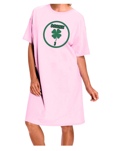 Drunk 1 Funny Adult Wear Around Night Shirt and Dress by TooLoud-Night Shirt-TooLoud-Pink-One-Size-Fits-Most-Davson Sales