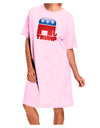 Trump Bubble Symbol Adult Wear Around Night Shirt and Dress-Night Shirt-TooLoud-Pink-One-Size-Fits-Most-Davson Sales